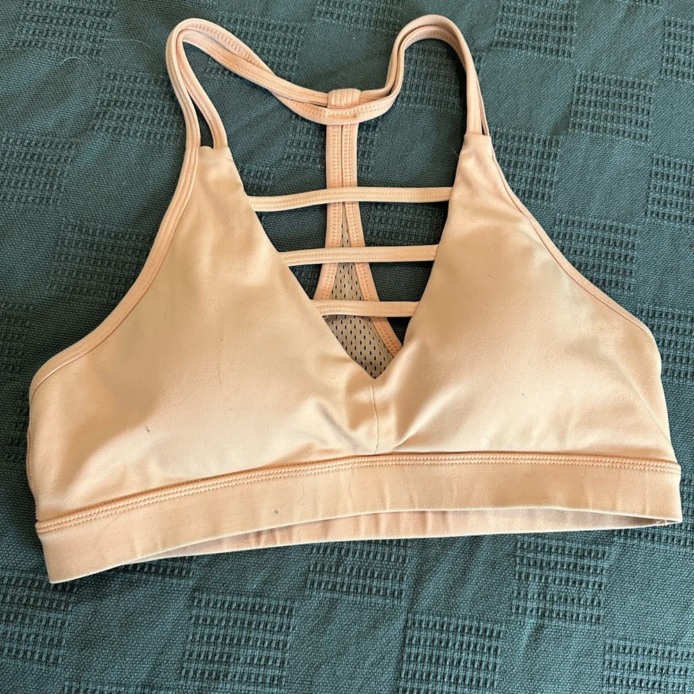 Ziya Peach Grid Bra